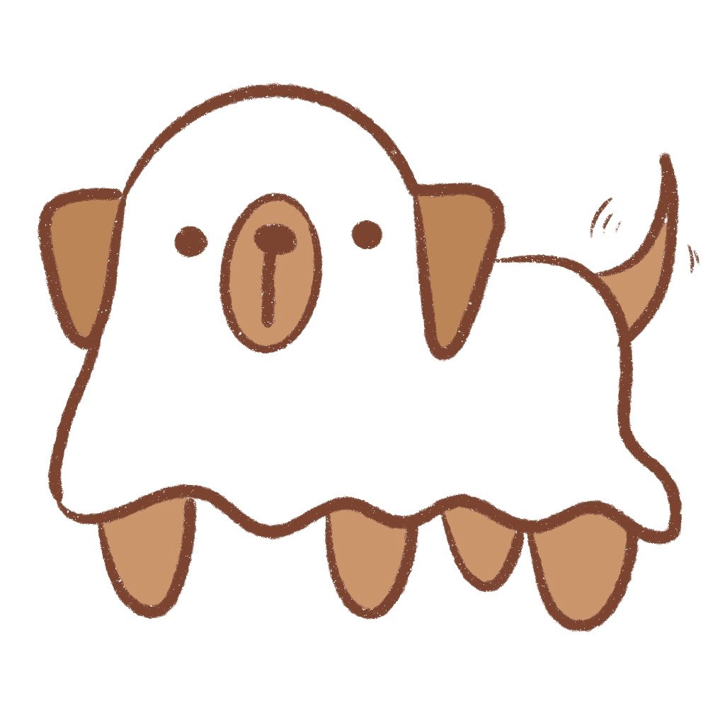 color the ghost dog
