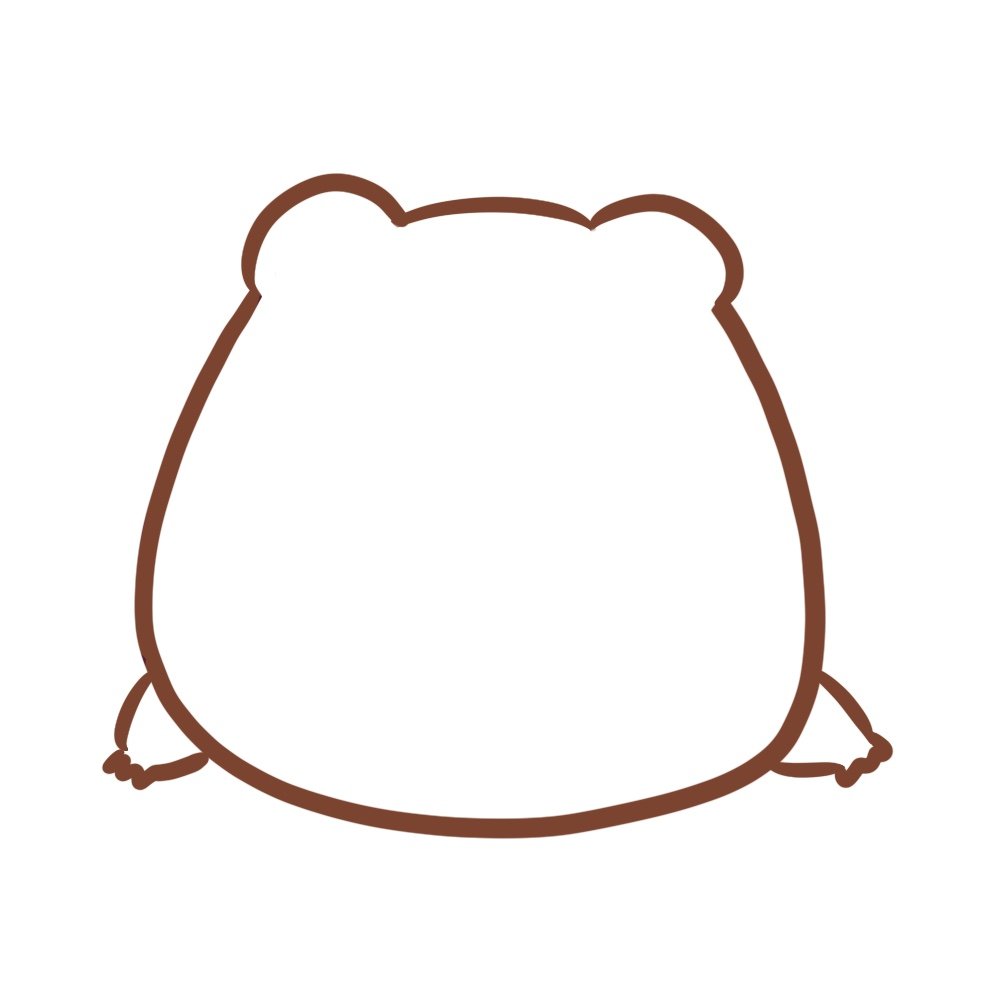 draw the legs of the frog