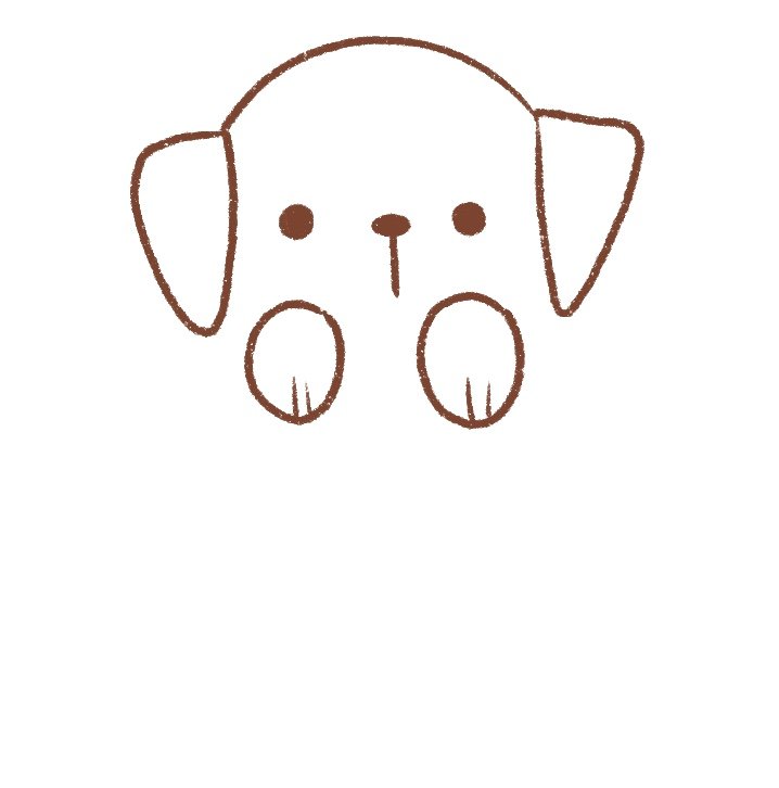 How to draw a cute dog easy - Puppy cartoon drawing step by step