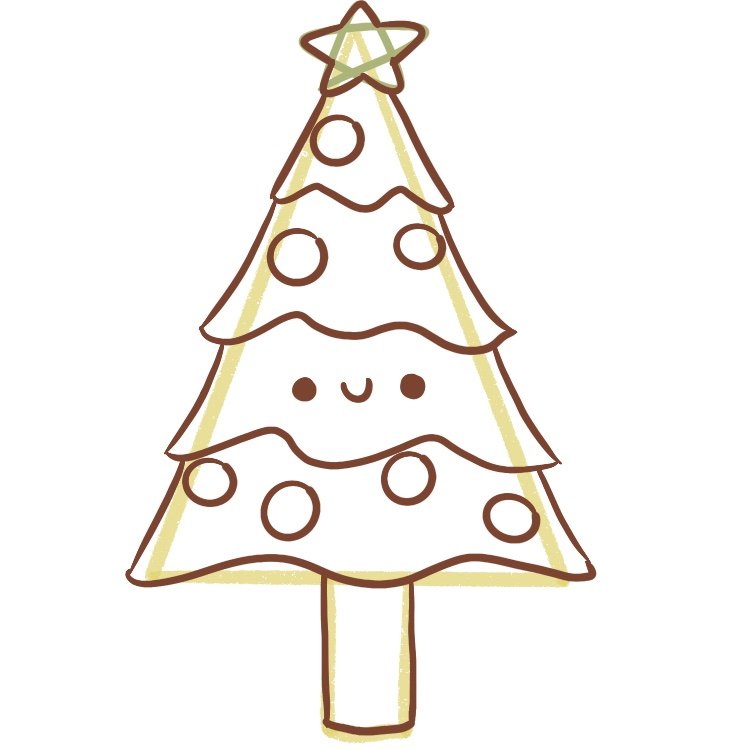 Christmas Tree Drawing | How to Draw a Christmas Tree | Kiddingly