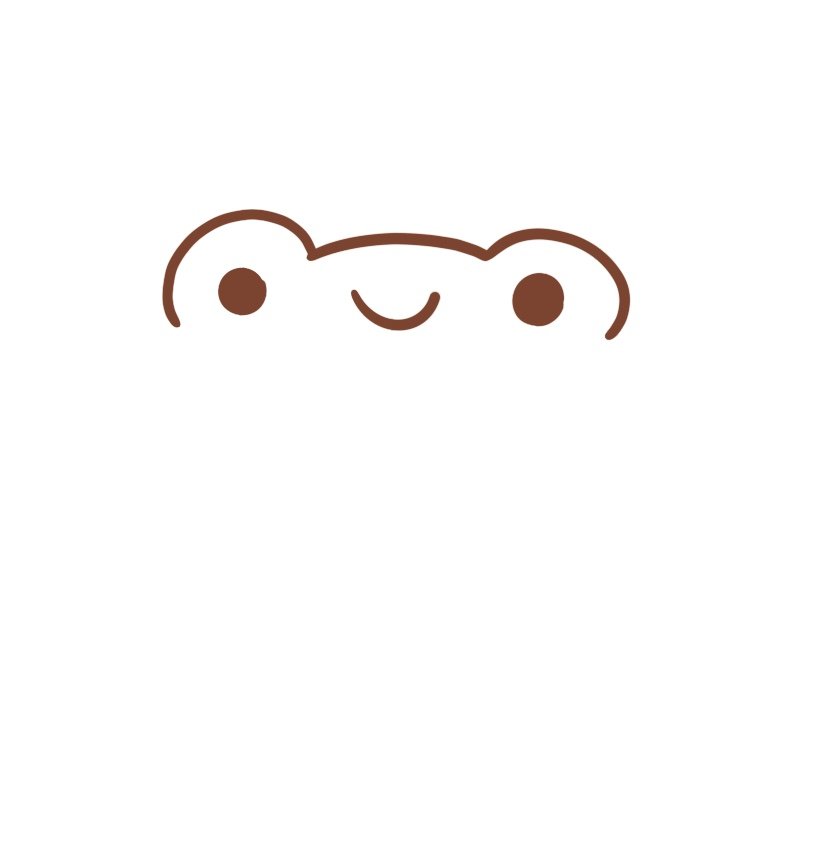 draw the frog's face