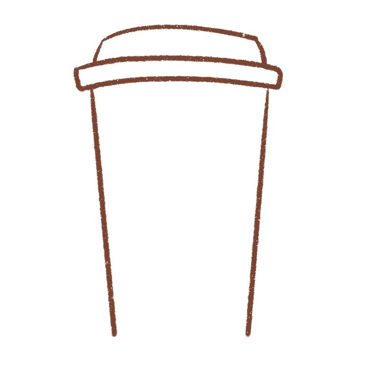 draw the sides of the cup