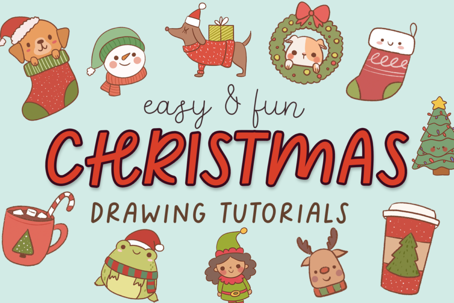 easy christmas drawing ideas for beginners and kids