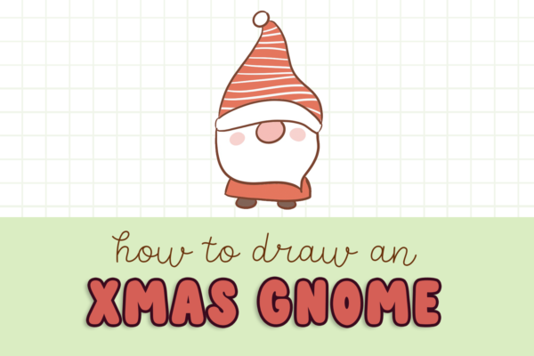 How to Draw a Christmas Gnome Draw Cartoon Style