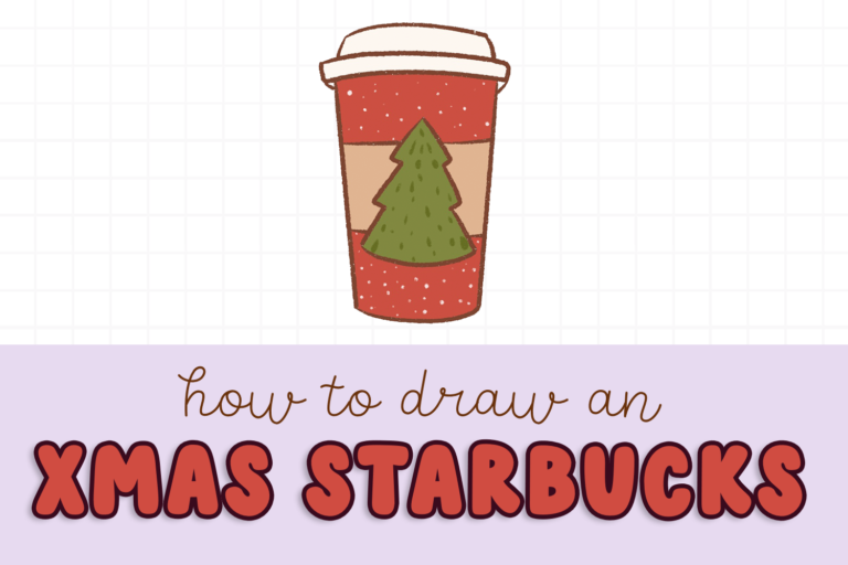 how to draw a christmas starbucks easy for kids