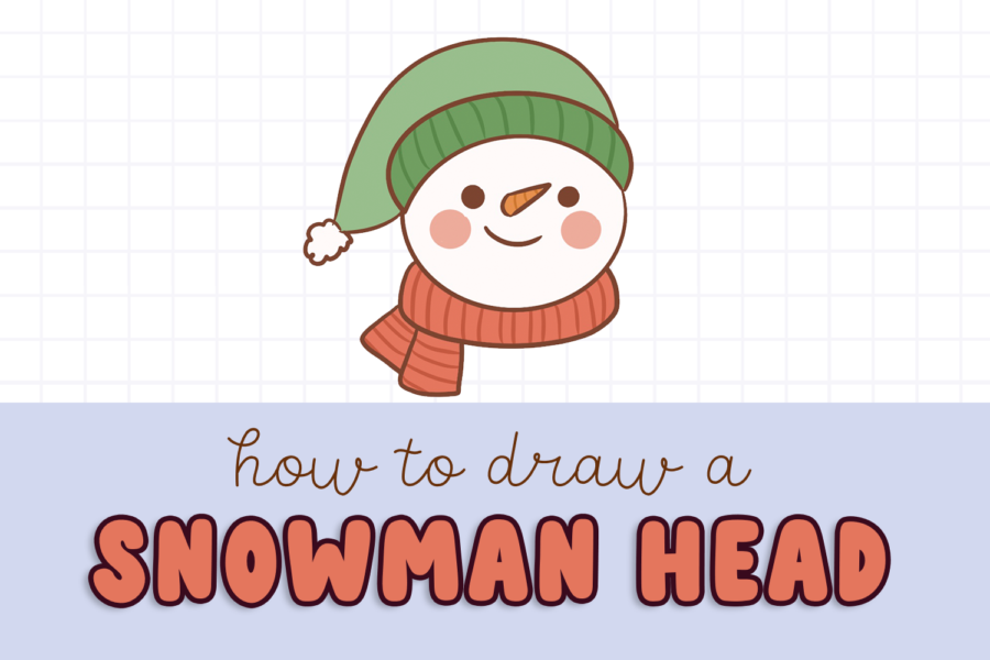 how to draw a snowman head easy for kids