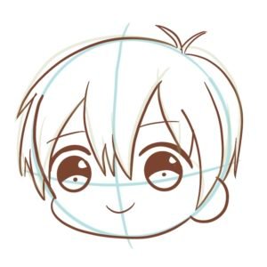 How to Draw a Boy Chibi Face - Draw Cartoon Style!