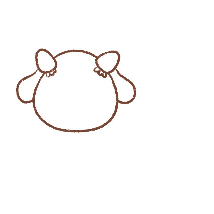 draw the cow's ears