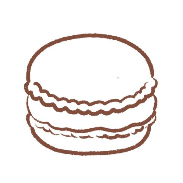 How to Draw a Cute Macaron Draw Cartoon Style!