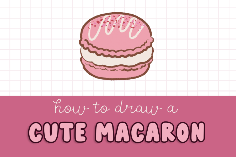 how to draw a cute macaron