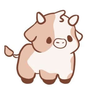 How to Draw a Kawaii Cow - Draw Cartoon Style!