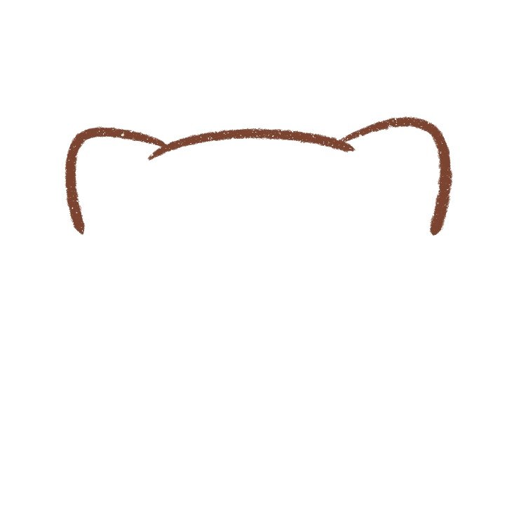 draw the cat's ears