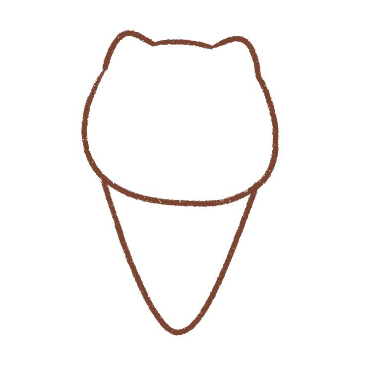 drawing of a cute ice cream with face​ - Brainly.in-saigonsouth.com.vn