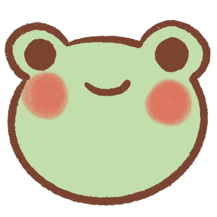 7 - add blush spots to the frog's face