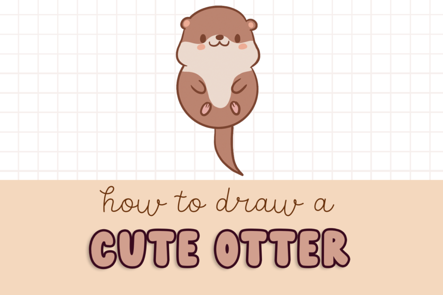 how to draw a cute otter, cute otter drawing