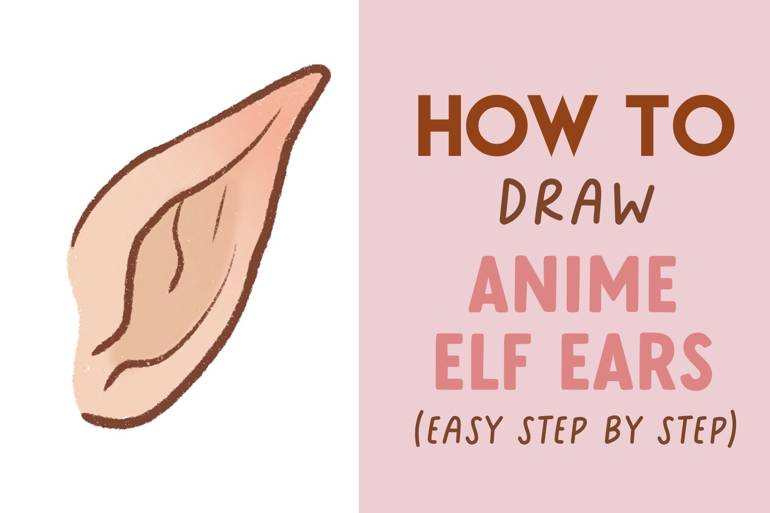 How To Draw Anime Ears Draw Manga Ears Step by Step Drawing Guide by  Dawn  DragoArt