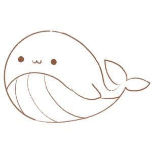 How To Draw A Cute Kawaii Whale - Draw Cartoon Style!