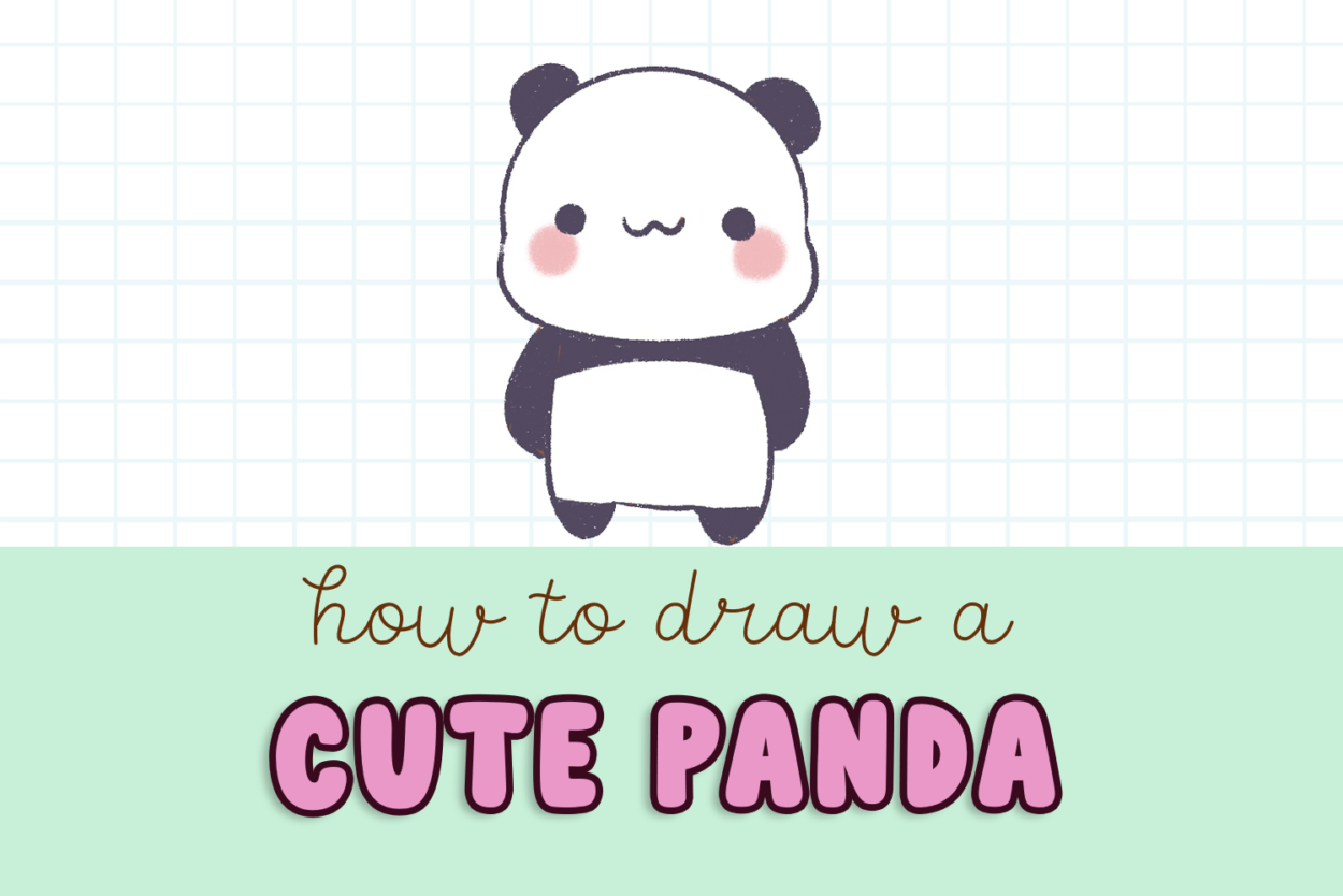 How to Draw a Cute Kawaii Panda - Draw Cartoon Style!