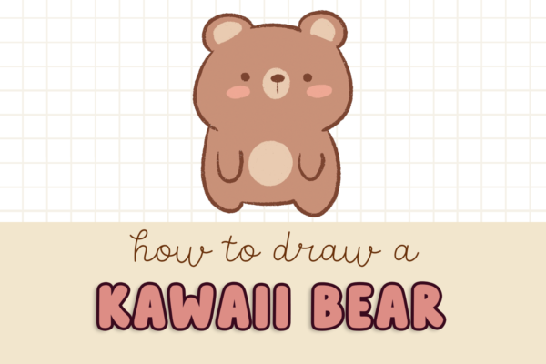 How to Draw a Cute Kawaii Bear - Draw Cartoon Style!