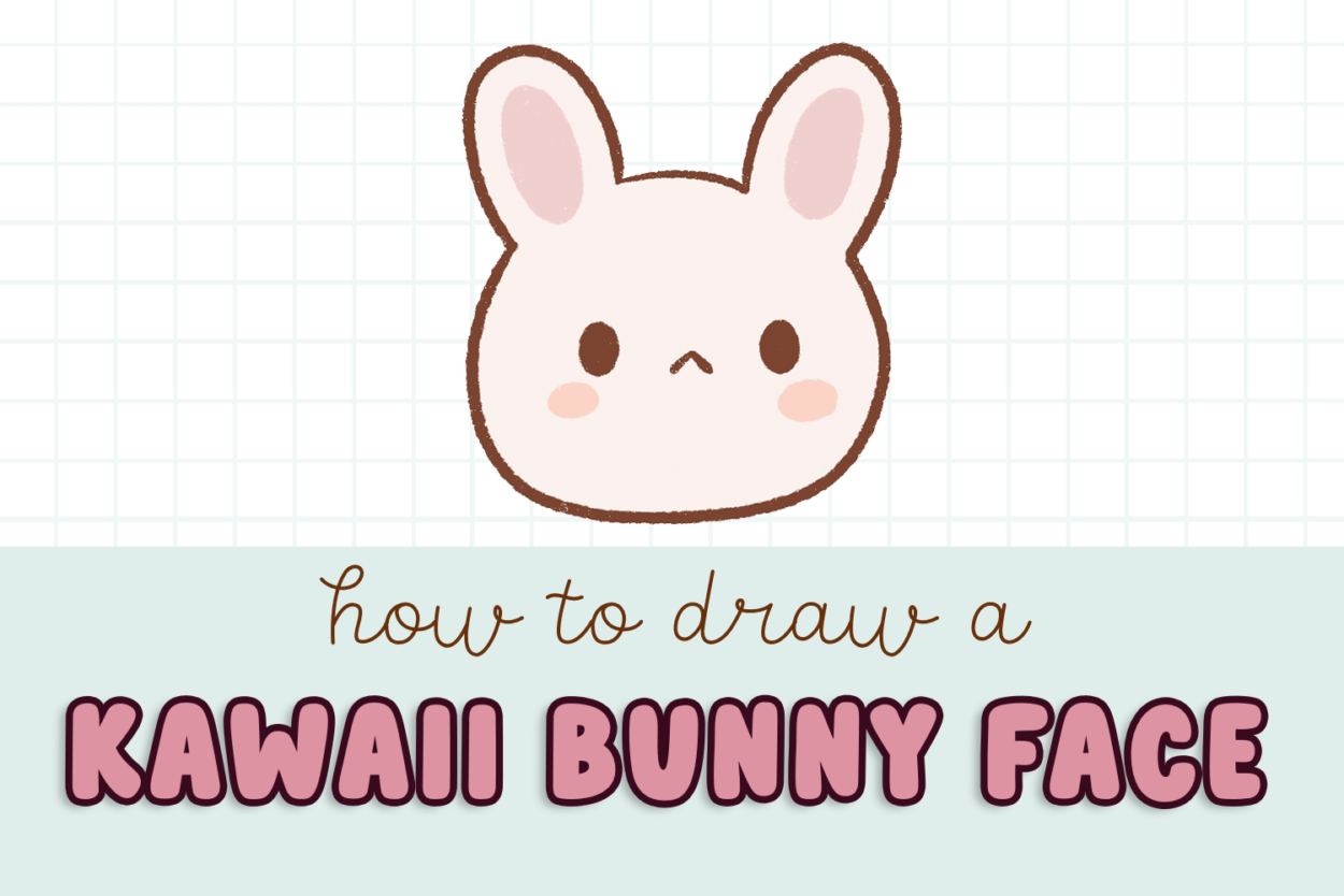 How to Draw a Kawaii Bunny Face Draw Cartoon Style
