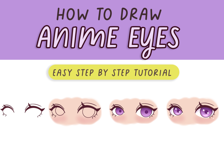 How to draw Anime Eyes: Two Tutorials for male and female eyes –  Paintingcreativity
